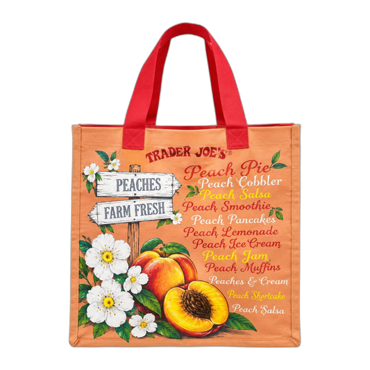 Trader Joe's | Peaches Reusable Shopping Bag