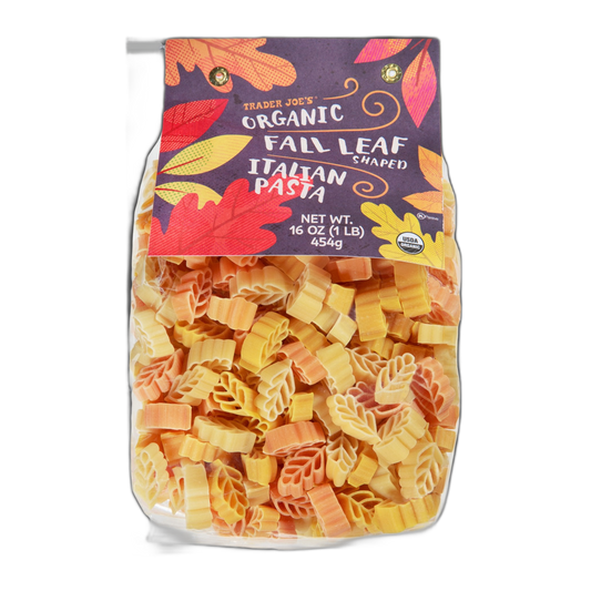 Trader Joe's | Organic Fall Leaf Shaped Italian Pasta - 16 oz