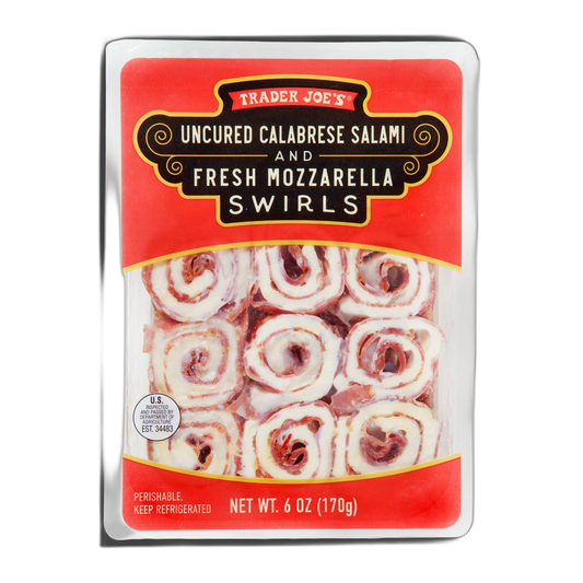 Trader Joe's | Uncured Calabrese Salami and Fresh Mozzarella Swirls - 6 oz