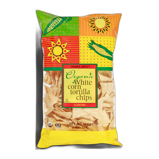 Trader Joe's | Organic White Corn Tortilla Chips - 16 oz