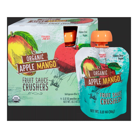 Trader Joe's | Organic Apple Mango Fruit Sauce Crushers - 12.7 oz