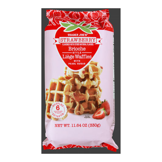 Trader Joe's | Strawberry Brioche Style Liège Waffles - 11.64 oz