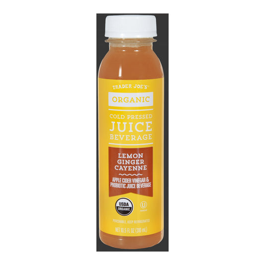 Trader Joe's | Organic Cold Pressed Lemon Ginger Cayenne Juice Beverage