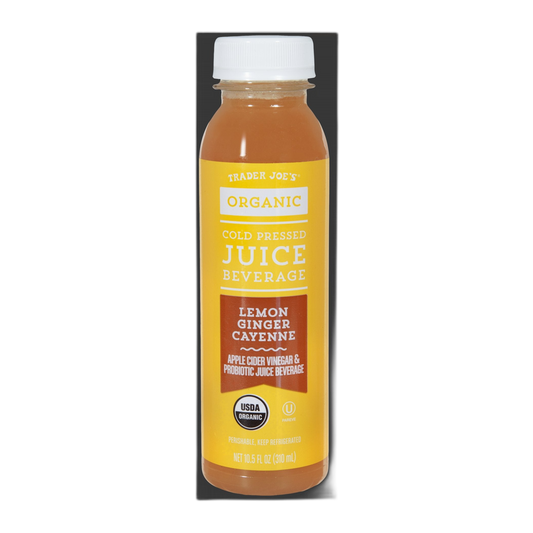 Trader Joe's | Organic Cold Pressed Lemon Ginger Cayenne Juice Beverage