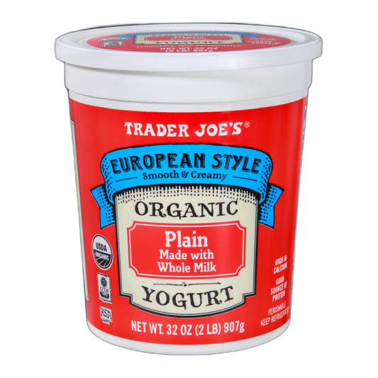 Trader Joe's | European Style Organic Plain Yogurt 32 oz