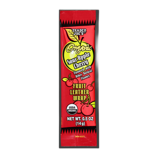 Trader Joe's | Organic Sour Apple Cherry Fruit Leather Wrap - 0.5 oz