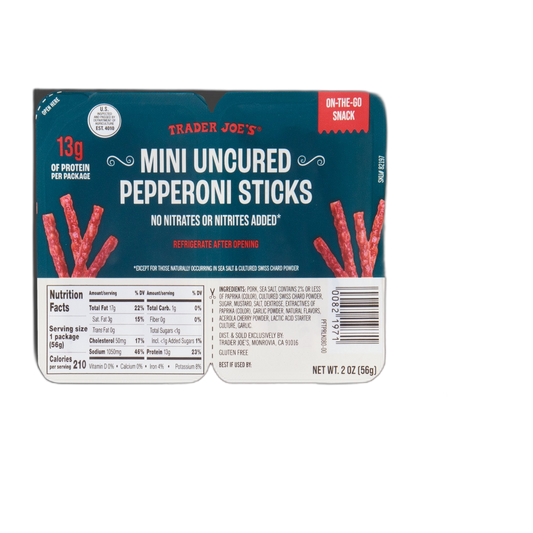 Trader Joe's | Mini Uncured Pepperoni Sticks - 2 oz