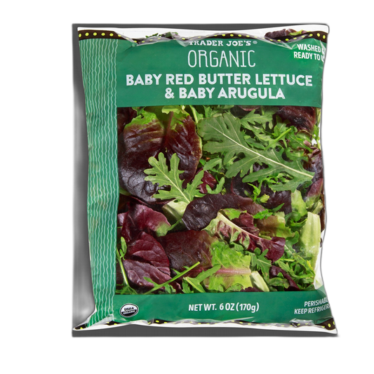 Trader Joe's | Organic Baby Red Butter Lettuce & Baby Arugula - 6 oz