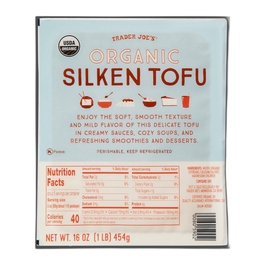 Trader Joe's | Organic Silken Tofu - 16 oz