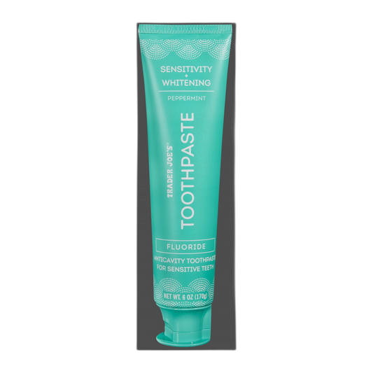 Trader Joe's | Sensitivity + Whitening Peppermint Fluoride Toothpaste - 6 oz