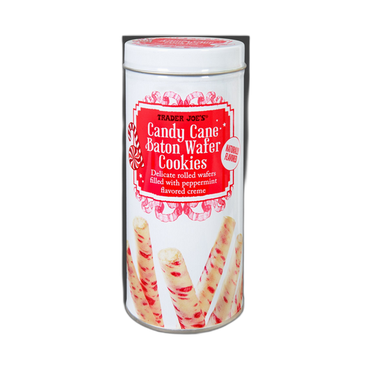 Trader Joe's | Candy Cane Baton Wafer Cookies - 5 oz