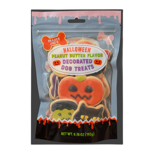 Trader Joe's | Halloween Decorated Peanut Butter Flavor Dog Treats - 6.76 oz