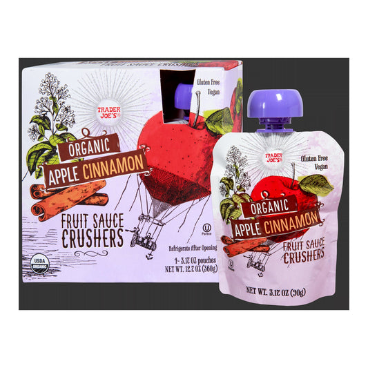 Trader Joe's | Organic Apple Cinnamon Fruit Sauce Crushers - 12.7 oz