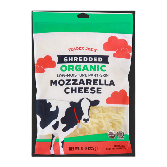 Trader Joe's | Shredded Organic Mozzarella Cheese 8 oz