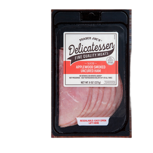Trader Joe's | Sliced Applewood Smoked Uncured Ham - 8 oz