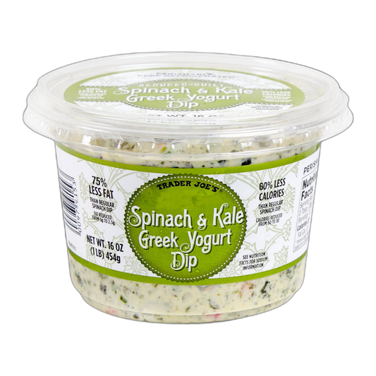 Trader Joe's | Reduced Guilt Spinach & Kale Greek Yogurt Dip 16 oz