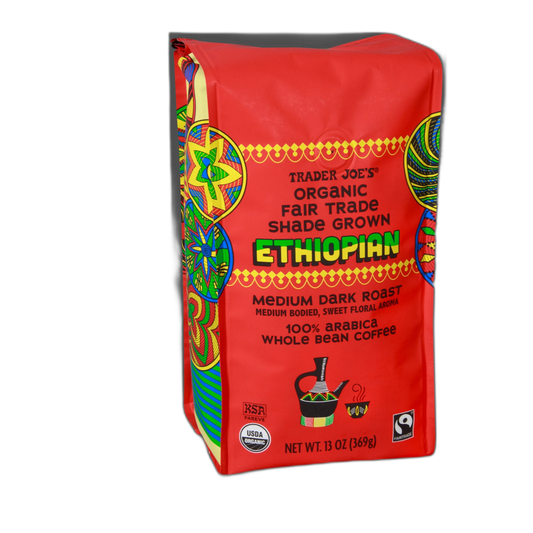 Trader Joe's | Organic Fair Trade Shade Grown Ethiopian Coffee - 13 oz