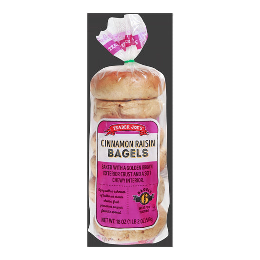 Trader Joe's | Cinnamon Raisin Bagels - 18 oz