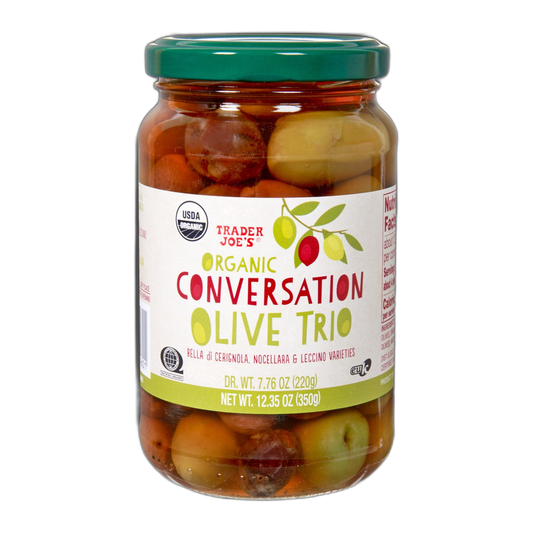 Trader Joe's | Organic Conversation Olive Trio - 12.35 oz