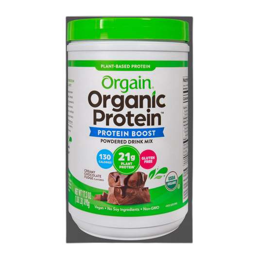 Trader Joe's | Orgain® Creamy Chocolate Fudge Organic Protein Boost Powder - 17.3 oz