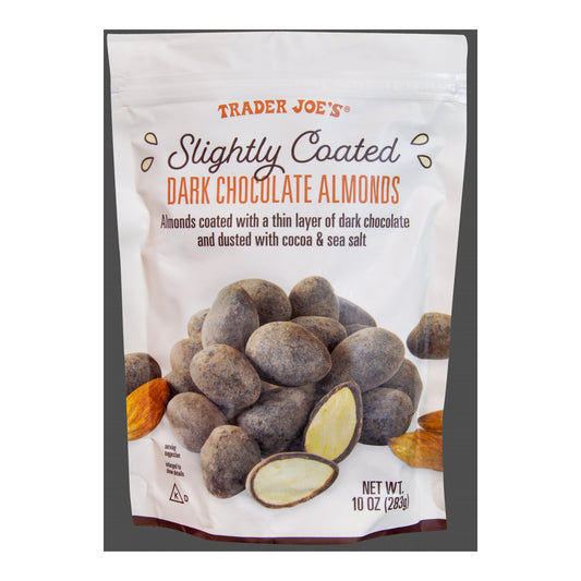 Trader Joe's | Slightly Coated Dark Chocolate Almonds - 10 oz