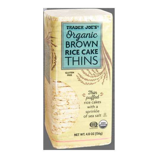 Trader Joe's | Organic Brown Rice Cake Thins - 4.8 oz