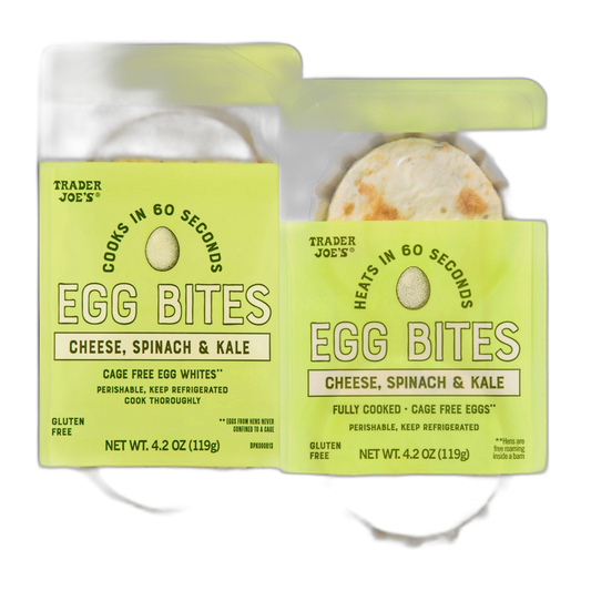 Trader Joe's | Cheese, Spinach & Kale Egg Bites 4.2 oz