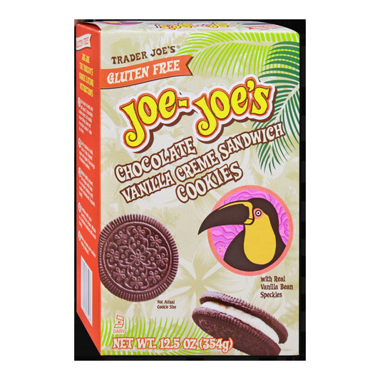 Trader Joe's | Gluten Free Joe-Joe's Chocolate Vanilla Creme Cookies - 12.5 oz
