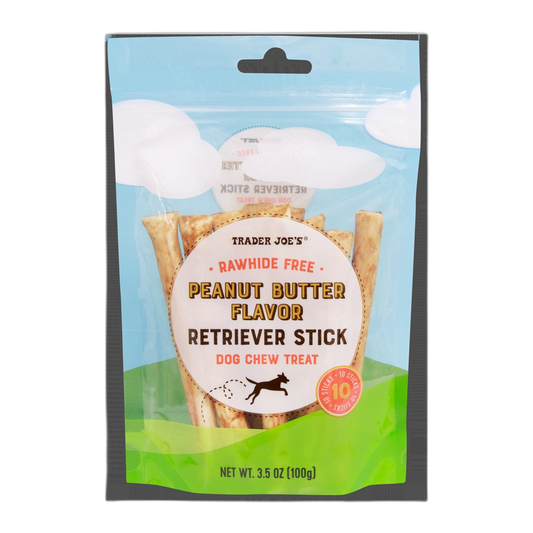 Trader Joe's | Rawhide Free Peanut Butter Flavor Dog Treat - 3.5 oz