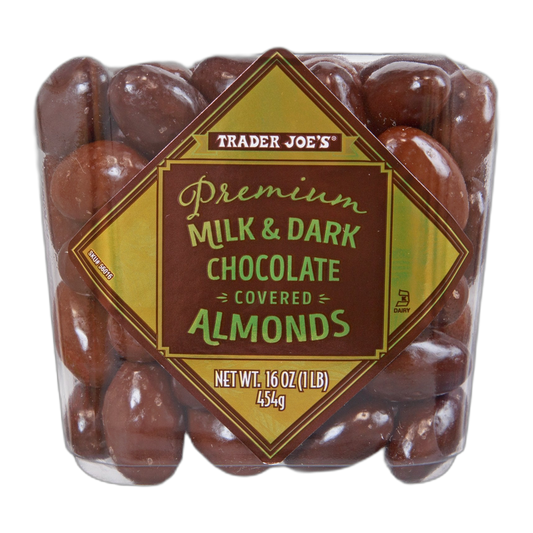Trader Joe's | Premium Milk & Dark Chocolate Covered Almonds - 16 oz
