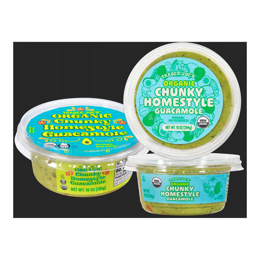 Trader Joe's | Organic Chunky Homestyle Guacamole - 10 oz