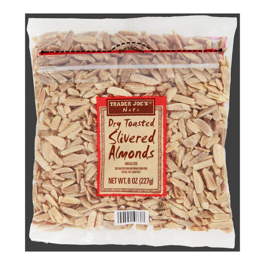 Trader Joe's | Dry Toasted Slivered Almonds Unsalted - 8 oz