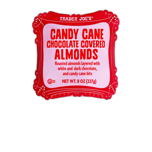 Trader Joe's | Candy Cane Chocolate Covered Almonds - 8 oz