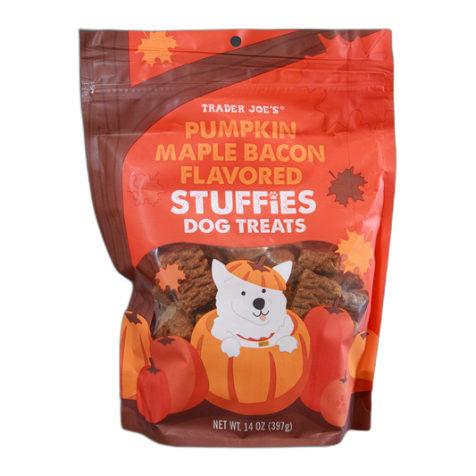 Trader Joe's | Pumpkin Maple Bacon Stuffies Dog Treats - 14 oz
