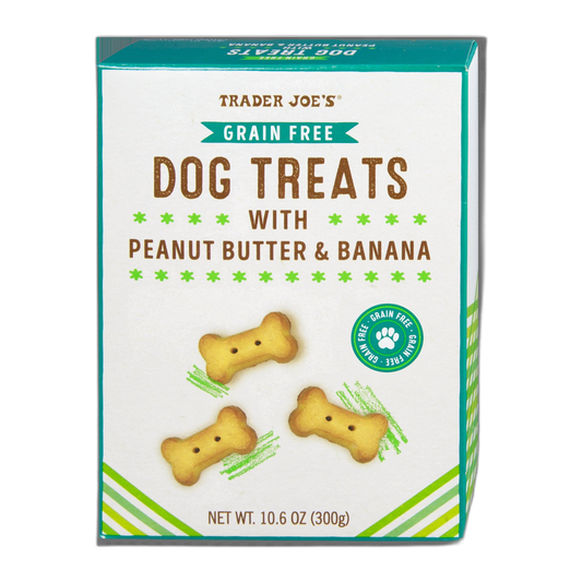 Trader Joe's | Grain Free Dog Treats with Peanut Butter & Banana - 10.6 oz