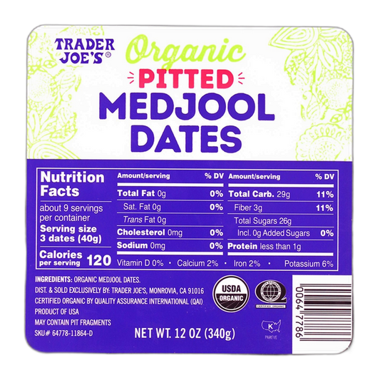 Trader Joe's | Organic Pitted Medjool Dates - 12 oz