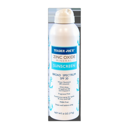 Trader Joe's | Zinc Oxide Mineral Sunscreen Spray SPF 30 - 6 oz