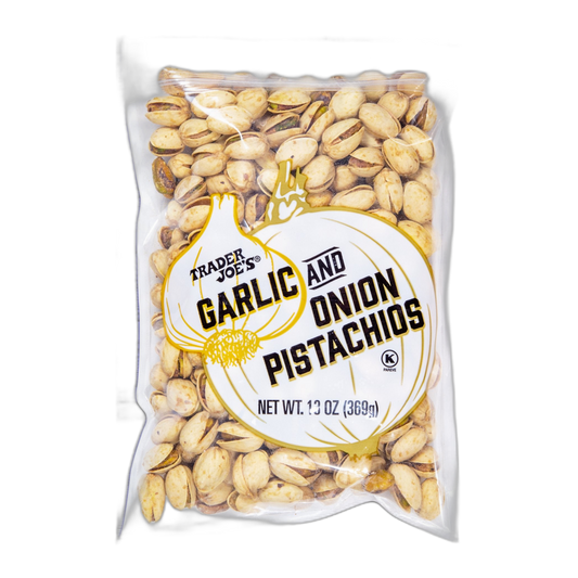 Trader Joe's | Garlic & Onion Pistachios - 13 oz