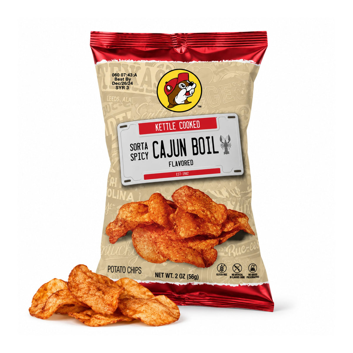 Buc-ee's | Sorta Spicy Cajun Boil Kettle Cooked Potato Chips