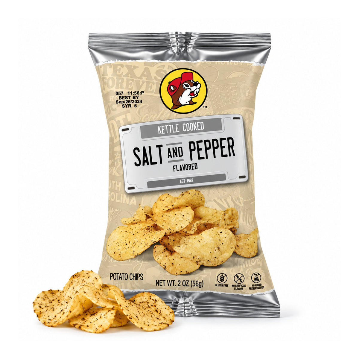 Buc-ee's | Salt and Pepper Kettle Cooked Potato Chips