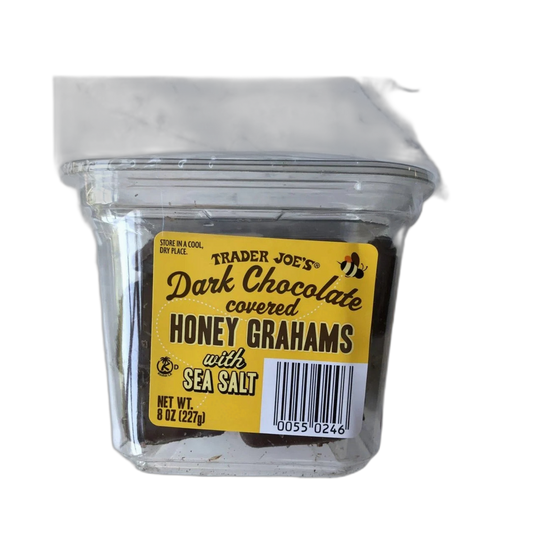 Trader Joe's | Dark Chocolate Covered Honey Grahams with Sea Salt - 8 oz