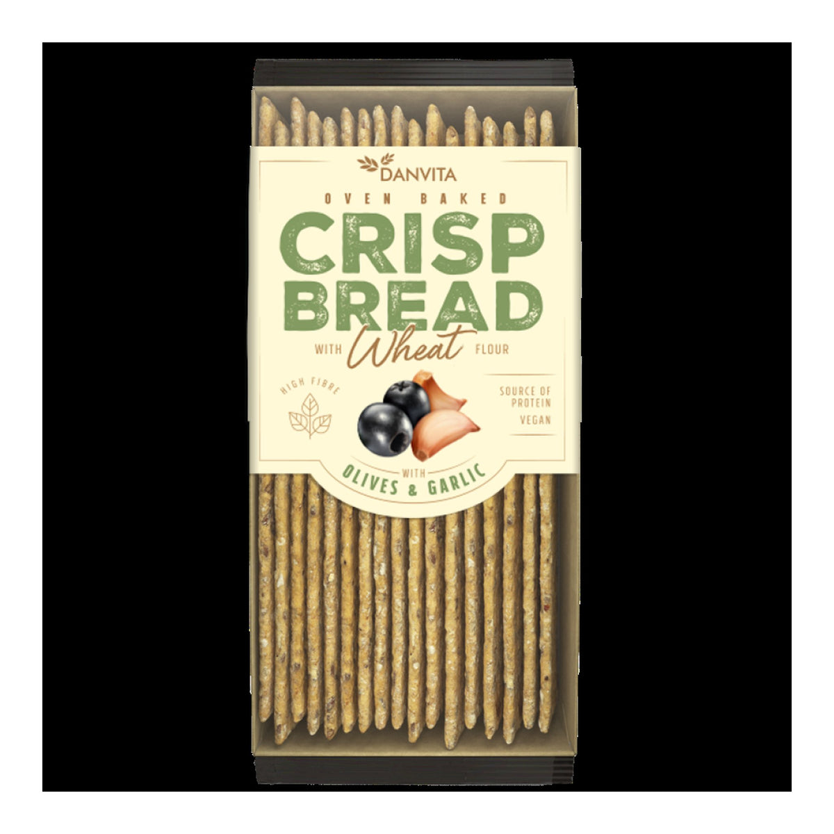World Market | Danvita Crisp Bread Wheat Olive & Garlic