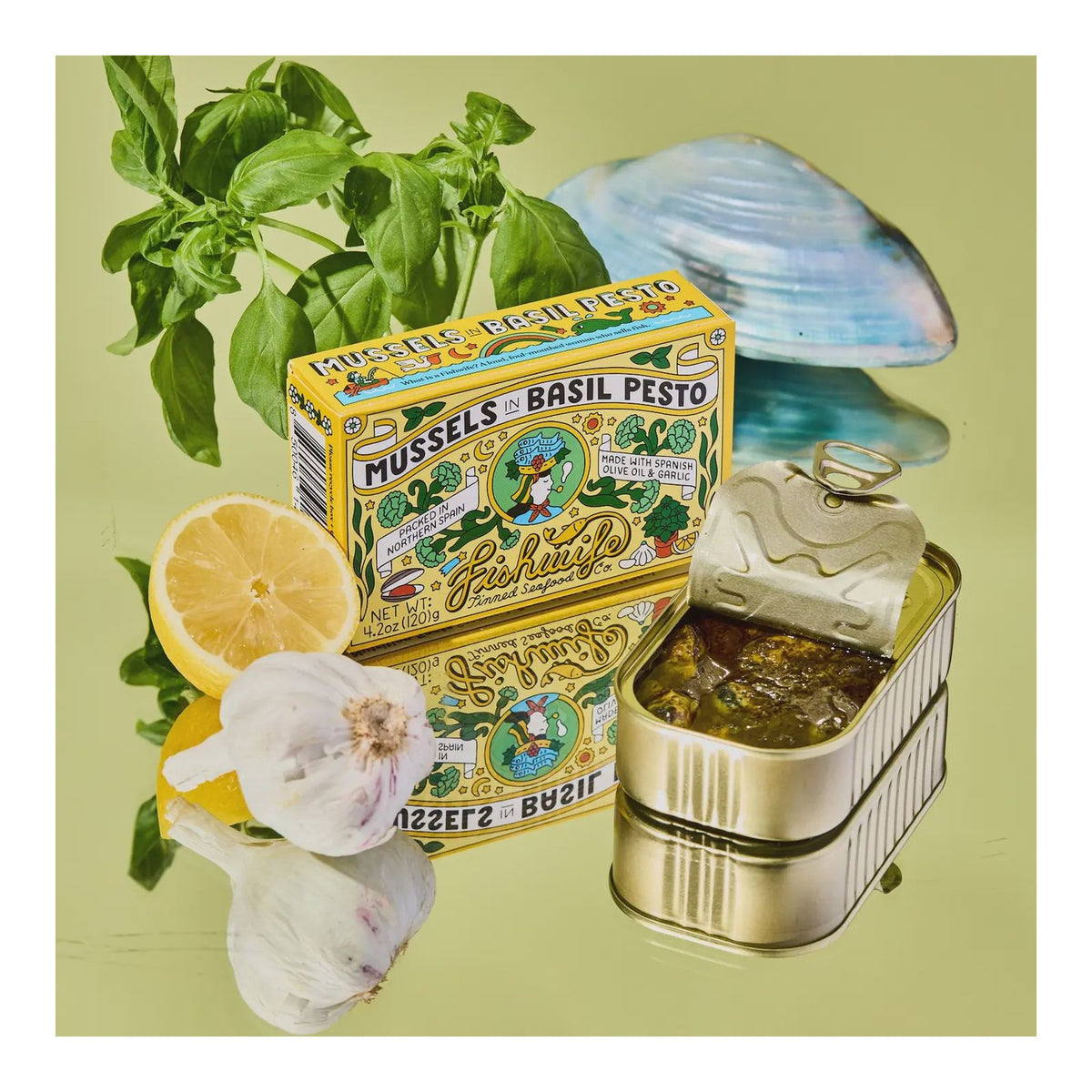World Market | Fishwife Mussels with Basil Pesto