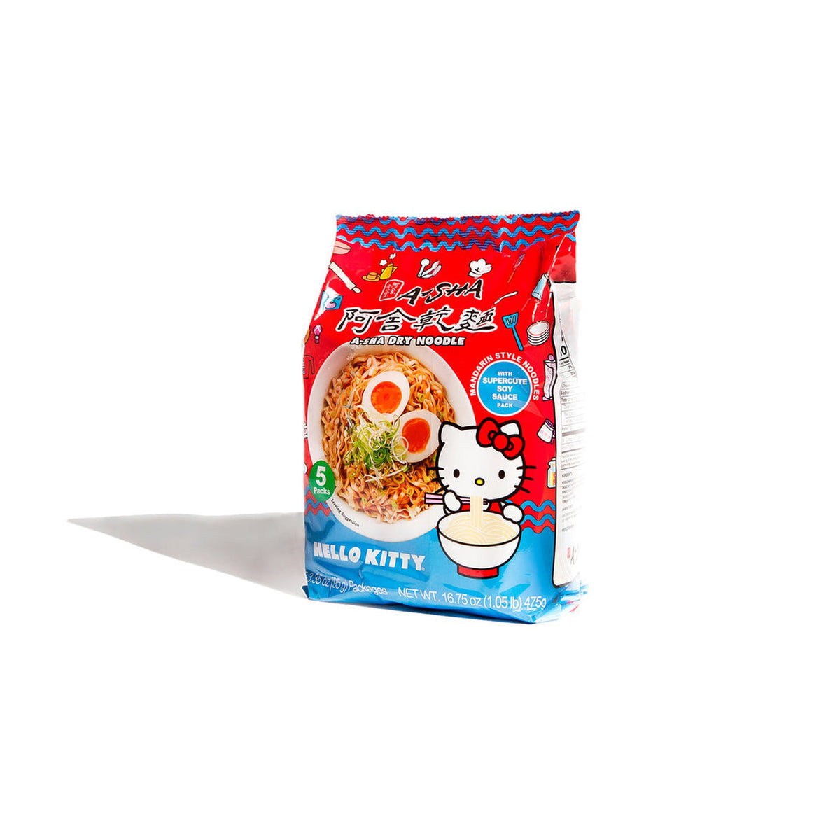 World Market | A-Sha Hello Kitty Dry Noodle 5-Pack