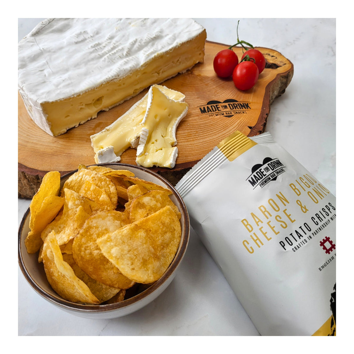 World Market | Made for Drink Baron Bigod Cheese & Onion Seasoned Potato Crisps