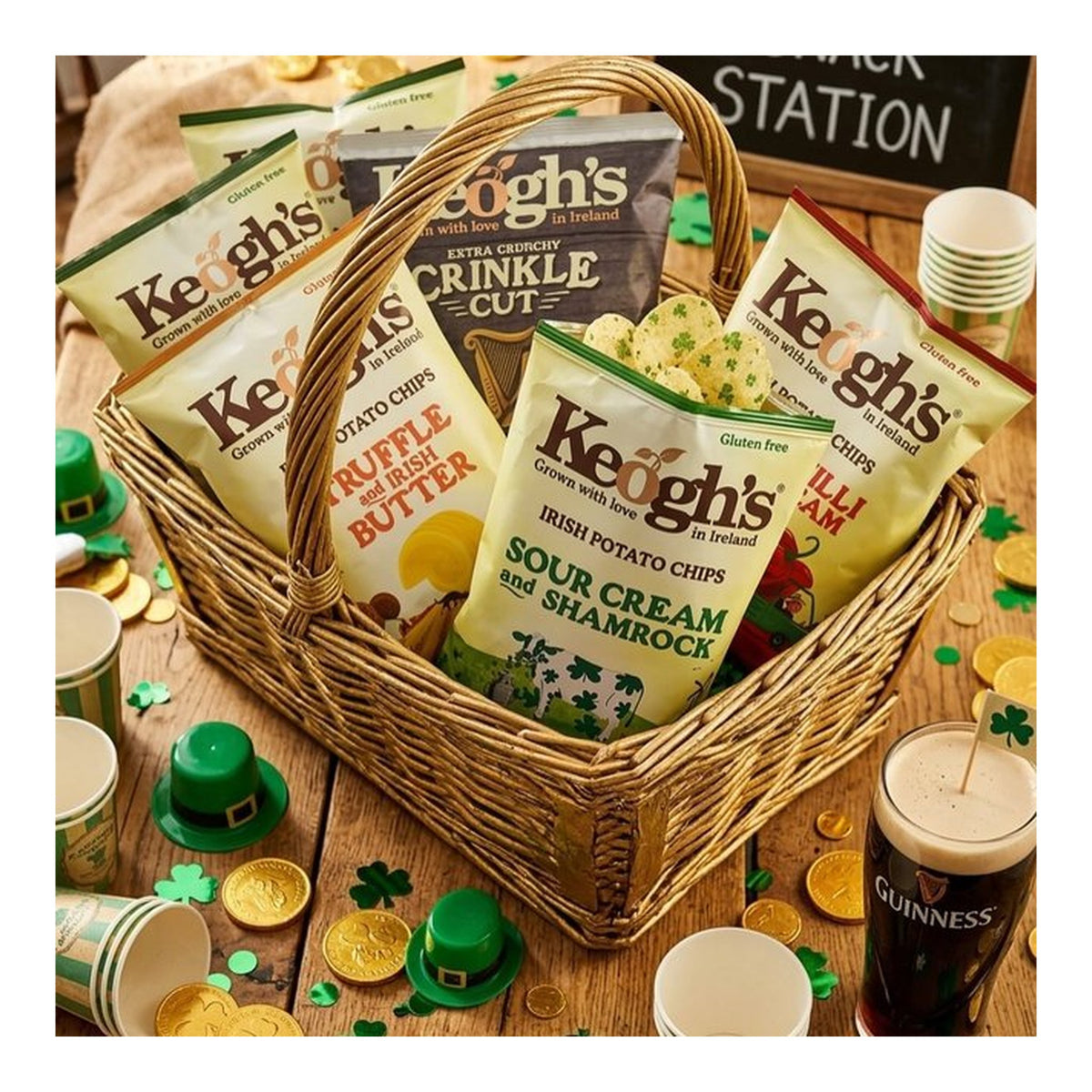 World Market | Keogh's Sour Cream & Shamrock Irish Potato Chips