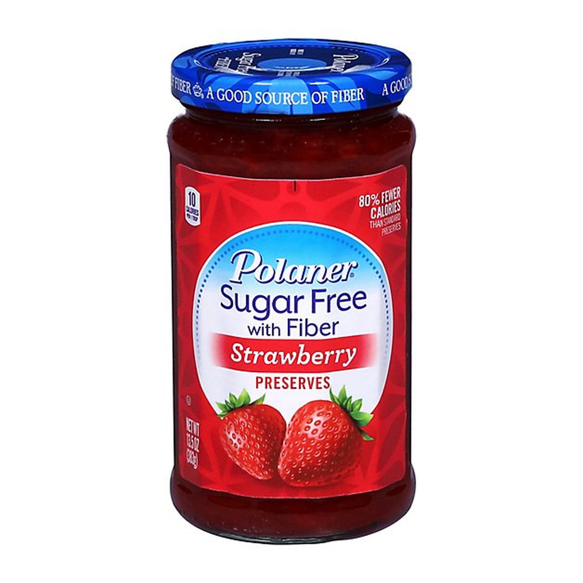 Publix | Polaner Preserves, Sugar Free, with Fiber, Strawberry 13.5 oz