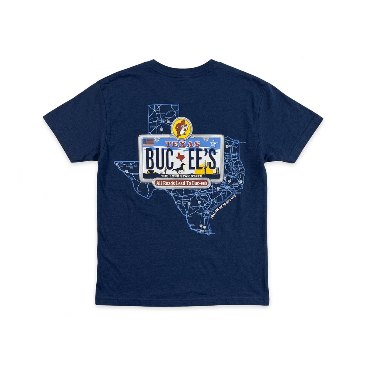 Buc-ee's | Buc-ee’s Blue License Roadmap Shirt – Small