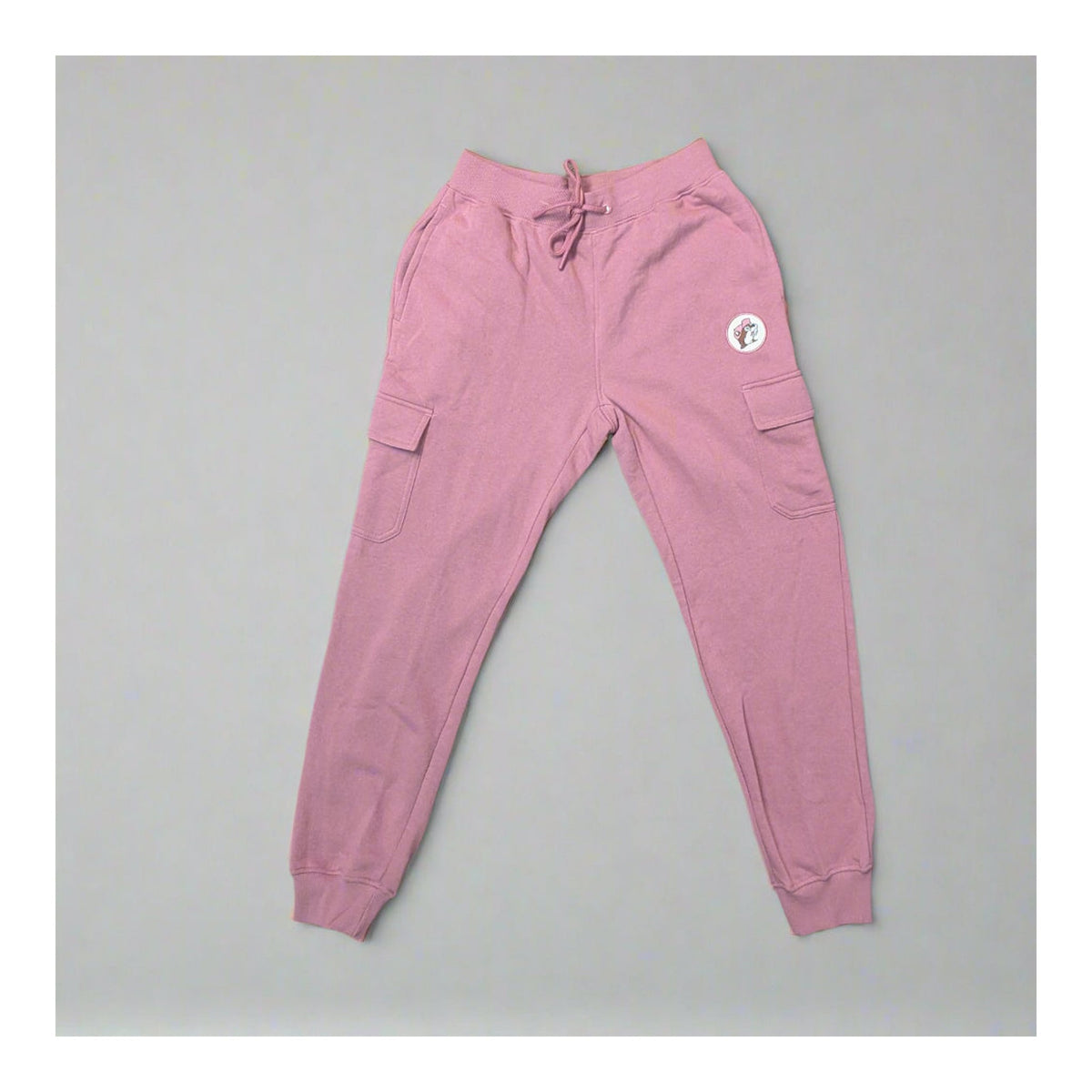 Buc-ee's | Fleece Pink Cargo Joggers – XS