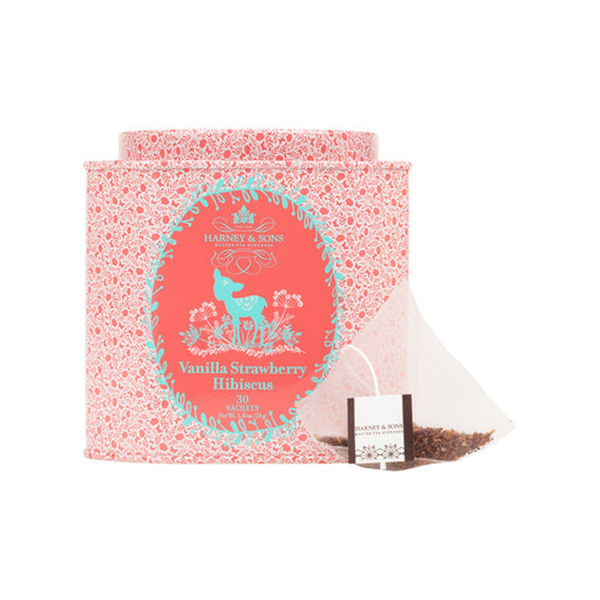 World Market | Harney & Sons Vanilla Strawberry Hibiscus Herbal Tea Sachets - 30 Count
